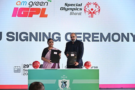 Indian Golf Premier League and Special Olympics Bharat sign MOU to build inclusive pathway for golf in India. Photo credit: IGPL