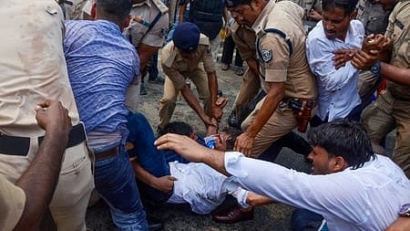 TRE-4 Group D aspirants protest in Patna over recruitment demands