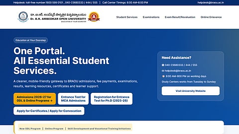 BRAOU MCA Entrance Exam 2026