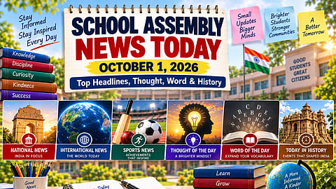 School Assembly News Today, October 1, 2026