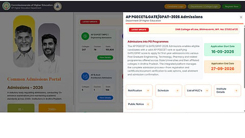 AP PGECET Web Options 2026 to be closed Today