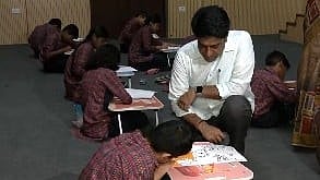 School children depict 'Viksit Bharat' through drawings in Seva Sankalp Campaign
