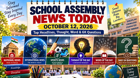 School Assembly News Today, October 12, 2026
