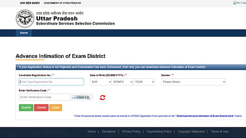 UPSSSC PET city intimation slip 2026 released at upsssc.gov.in; know how to check exam district