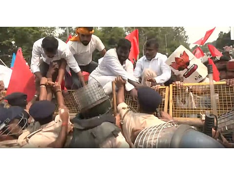 Student organisations hold protest in Patna, demand resignation of CEC Gyanesh Kumar 