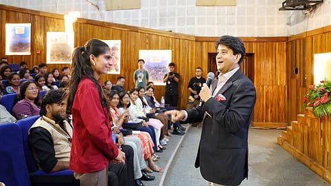 Union Minister Jyotiraditya Scindia interacts with Students at Mizoram University, discusses Viksit Bharat
