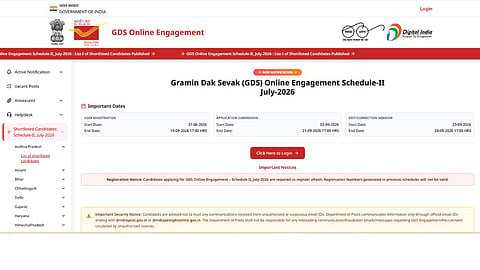 India Post GDS Result 2026 document verification