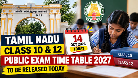Tamil Nadu Exam Timetable Announcement
