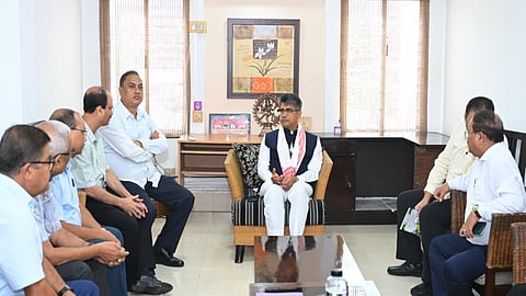 Assam: Agriculture Minister Pijush Hazarika holds discussion with Assam Agricultural University Authorities in Jorhat