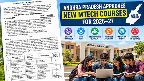 Andhra Pradesh Approves New MTech Courses