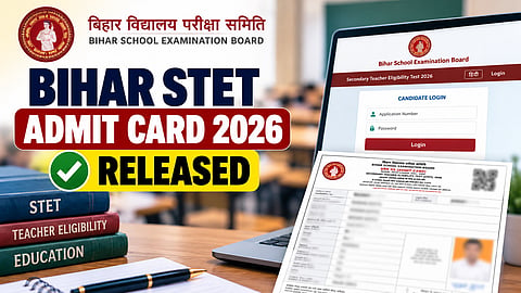 Bihar STET Admit Card 2026 Released
