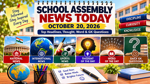 School Assembly News Today, October 20, 2026