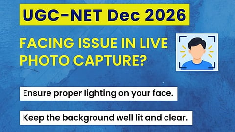 UGC NET December 2026 live photo capture