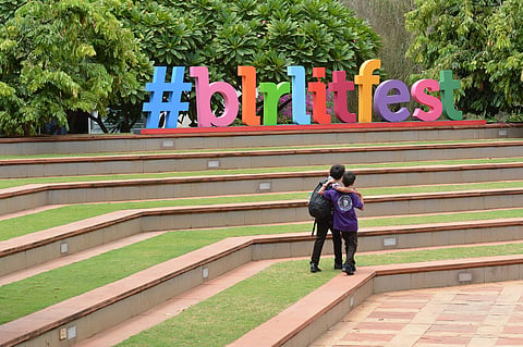 The fourteen students were selected by the school and were accompanied by staff| Bangalore Lit Fest