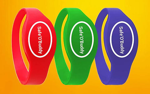 Safe'O'buddy smartbands tracks the movements of the children when they're in school