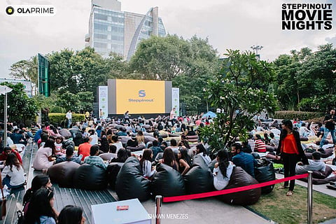 One of the screenings organised by SteppinOut Movie Nights