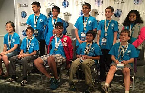 Finalists of the National Geographic Bee