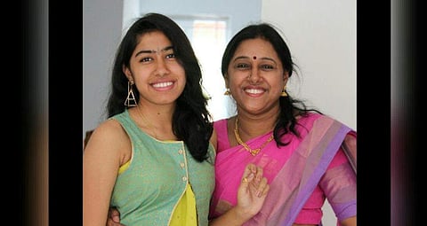 Aparajita with her mother Charulatha Acharya