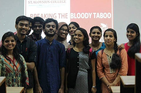 The rally was organised against stigmatisation and to promote sustainable menstruation
