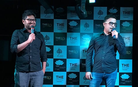 Rajaram is a screenwriter and a voiceover artist for corporate films as well while Utsav Chakraborty is a writer for the comedy group AIB
