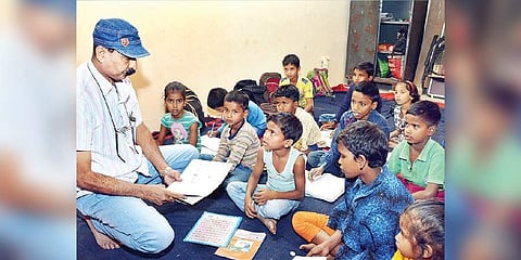 After four-five days of cajoling, they agreed to study and came with their two other brothers  (Pic: EPS)