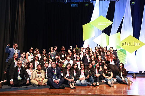 JobsForHer team is planning to add a few more user-friendly features by the next International Women's Day (Pic: Neha Bagaria)