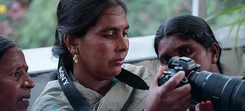 Women farmers have made short videos for channels like Doordarshan, Maa TV and ETV. Their movies have been screened in Mumbai and Delhi too (Pic: All About Michelle)