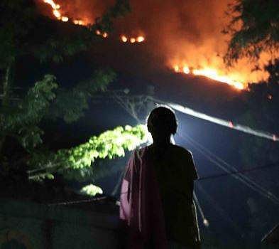 At least 65 trekkers were trapped in the Theni fire | Pic Credits: P Mahendran