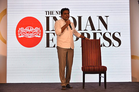 Kalvakuntla Taraka Rama Rao, IT Minister Telangana speaks at the TNIE Edex 40 Under 40 Start-up Summit