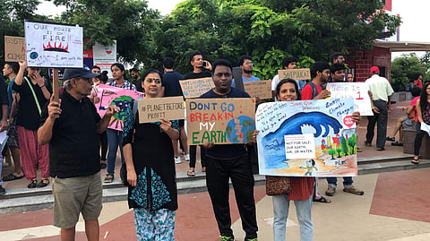 Attendees at the climate rally (pic: Srinidhi Srinivasan)