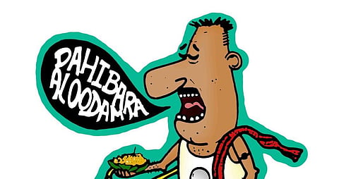 He also does graphic art  | (Pic: Dibyush Jena)