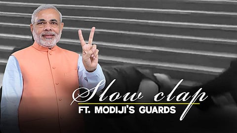 Modiji is also the coolest man ever. Like Batman did in The Dark Knight Rises, he trip, he fall, he RISE (Pic: Edexlive)
