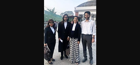Swati Baruah with fellow lawyers
