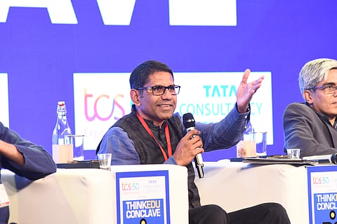 Parth Shah speaks at the ThinkEdu Conclave 2019 (Pic: Express/Ashwin)