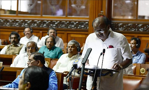 HD Kumaraswamy, CM, Karnataka presented the budget today morning for the year 2019-20 (Source: Twitter/@CMofKarnataka
