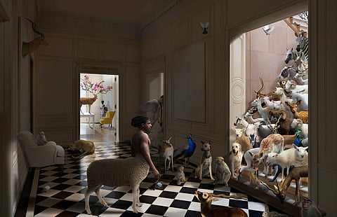 This edition of the biennale showcases works of 50 artists from 13 countries