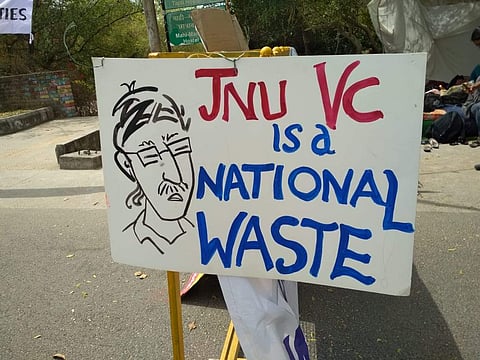 The JNUSU says this is a victory over the 'BJP-VC alliance' (Pic: JNUSU)