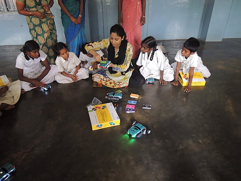 Aditi Prasad, COO and CIO of Robotix Learning Solutions teach robotics and coding to the school children