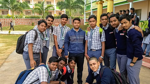 Ramakanta Biswal with students | (Pic: Ramakanta Biswal)
