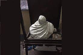 The statue was destroyed on Tuesday evening (Pic: Twitter)
