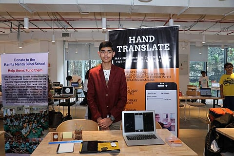 Dev Chetan Shah, the 14-year-old who coded and app call Hand Translate that helps decode sign sign language