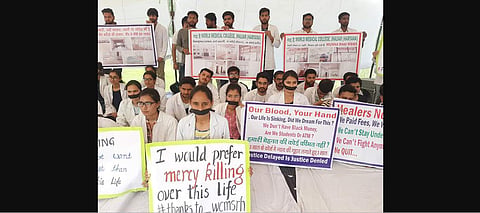The student protestors