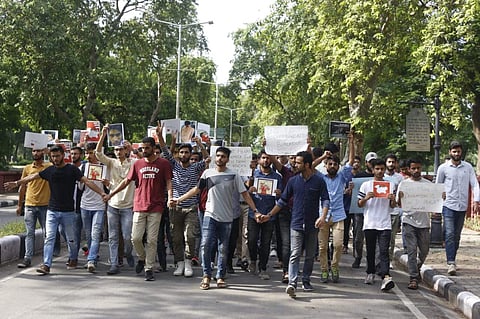 The students said that through this protest, they want the world to know that they have been suffering