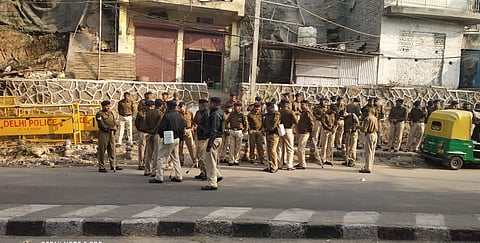 Scene in front of JNU| Pic: JNUSU (File Photo)