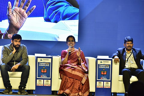 Sandya Rani K was part of the session,Education Innovations: Making Government Schools Work (Pic: P Jawahar)