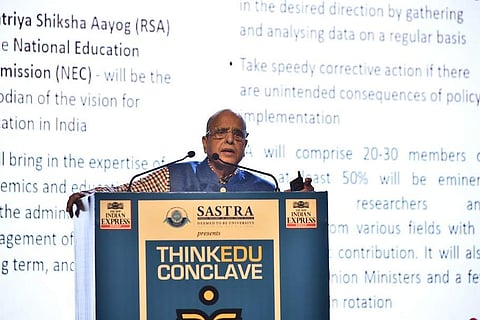 Dr K Kasturirangan at ThinkEdu