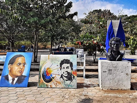 The campus observing Vemula's anniversary