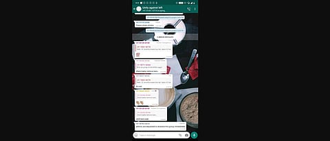 A screenshot of the WhatsApp group