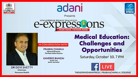 Dr Devi Shetty at eExpressions by The New Indian Express (Pic: Express)