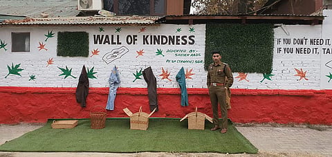 Dy SP Sheikh Aadil at the Wall of Kindness (pi: Sheikh Aadil)